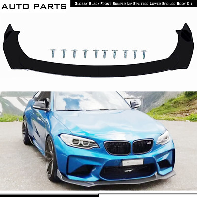 For M2 Coupe 4Series F32 F33 F36 Front Bumper Lip Bod Kit Spoiler Splitter Gloss