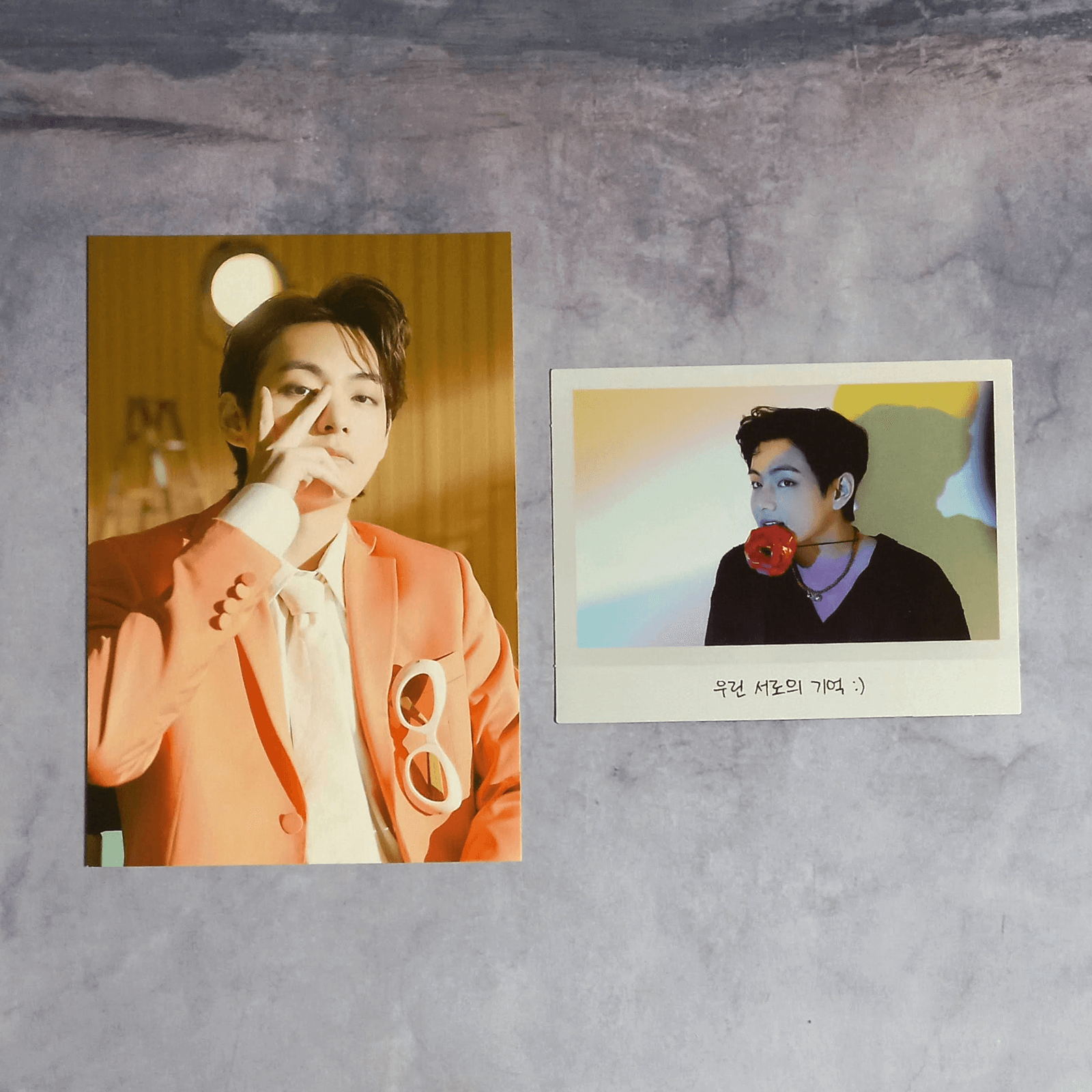 BTS MEMORIES OF 2021 DVD Postcard & 2021 Blu-ray Polaroid Photo - V Taehyung