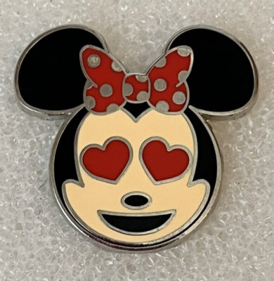 Minnie Mouse Heart Eyes Emoji Blitz Booster 2017 Face Head Disney Pin