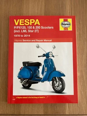 Vespa P PX 125 150 200 LML Star 2T 1978-2014 Haynes 0707 Service Repair Manual - Photo 1/3