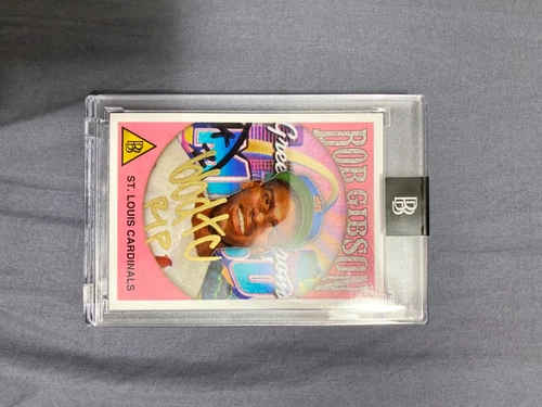 topps project 2020 Bob Gibson AUTO by Ben Baller 45/50