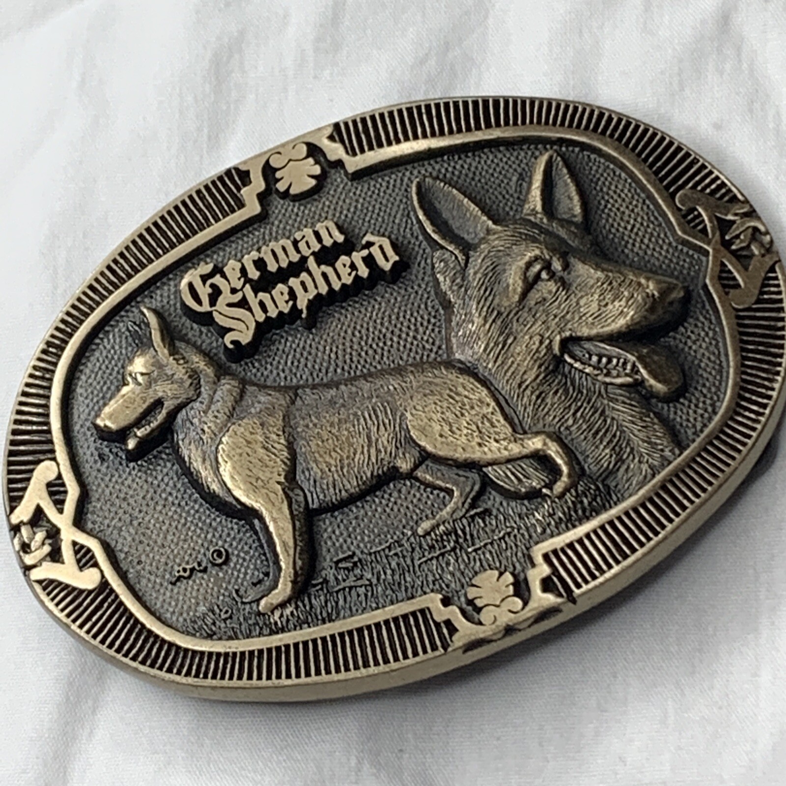 german shepherd belt buckle