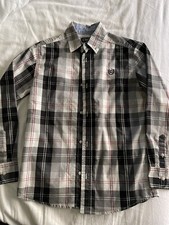 Chaps Boy’s Long Sleeve Dress Shirt M 10/12, Plaid