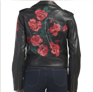 rose leather jacket