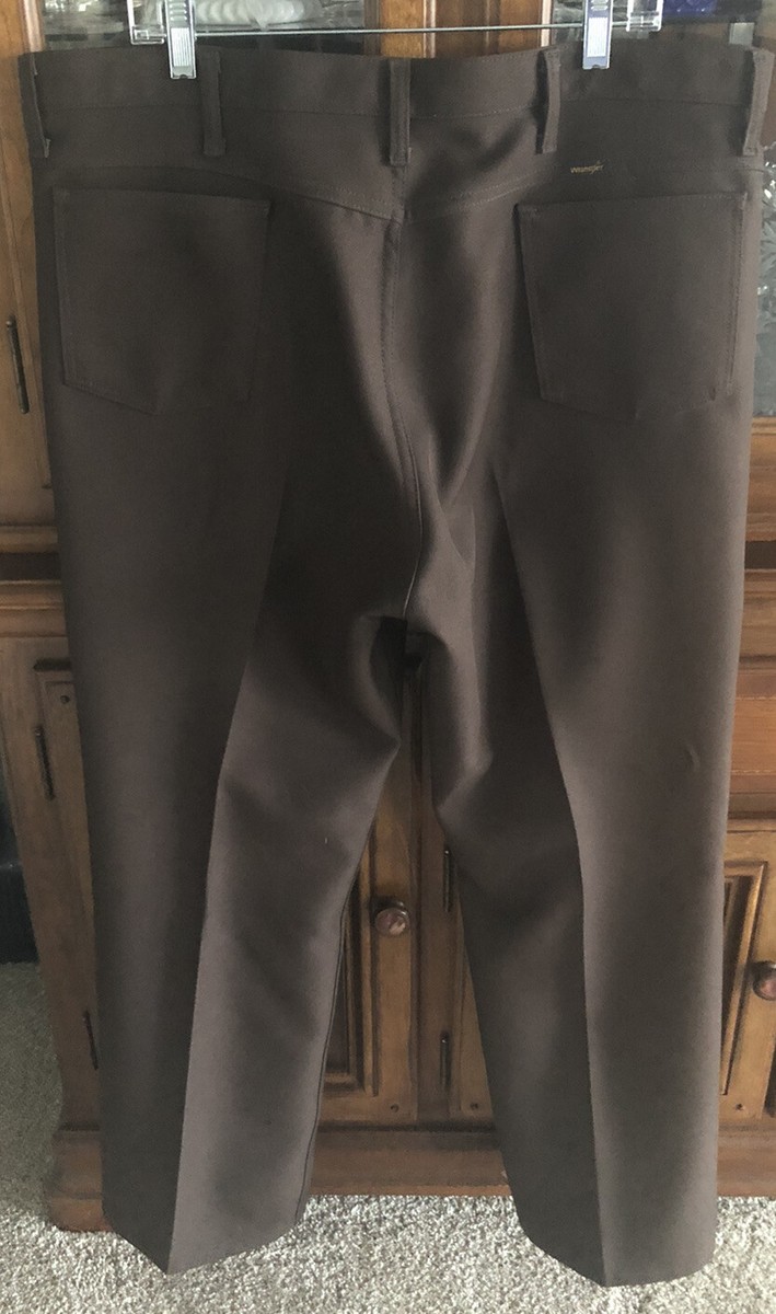 WRANGLER 828N STA-PREST BOOT CUT 100% POLY PANTS Men's 42x30 WRANGLER 828N STA-PREST BOOT CUT 100% POLY PANTS Men's 42x30