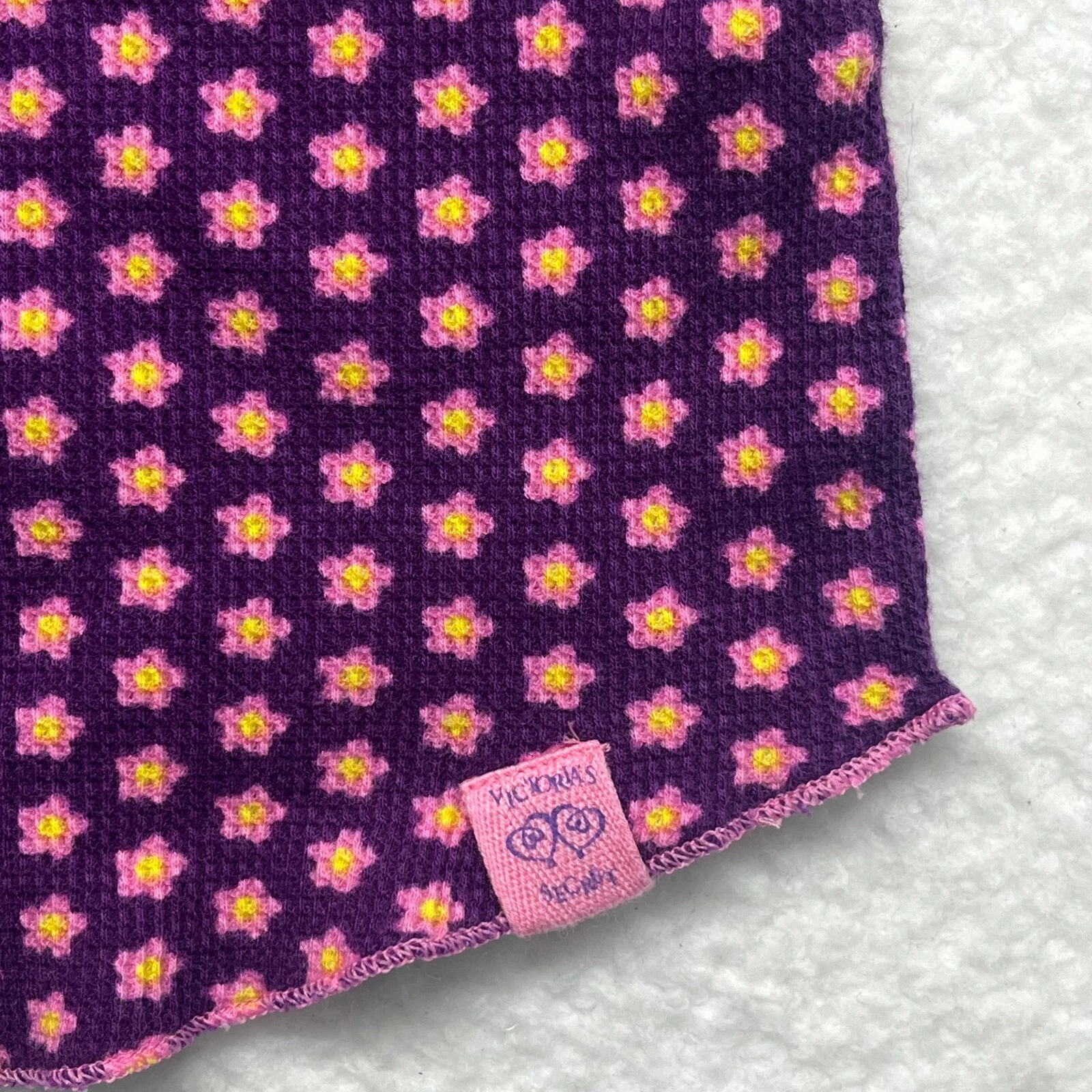 UNDERCOVER Abito da notte Victoria Secret maglia termica cotone medio viola rosa stampa fiori