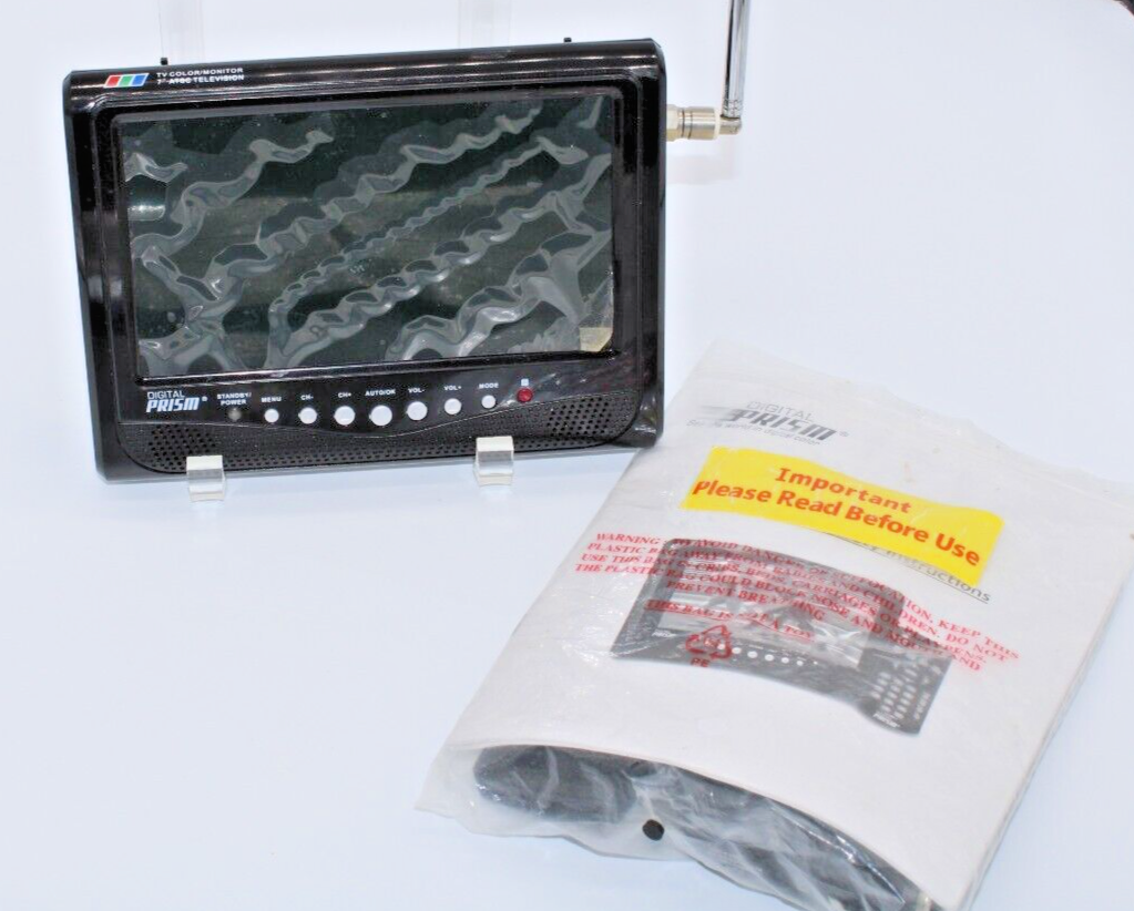 Digital Prism ATSC710 7inch Portable Handheld LCD TV (PARTS ONLY W/REMOTE) 884118028169 eBay