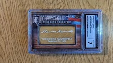 THEODORE ROOSEVELT 2009 Topps Unique Presidential Plates Bat Barrel PP26