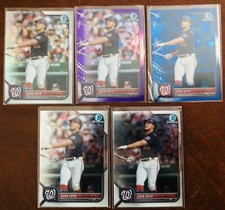 JUAN SOTO Lot 5 2022 Bowman Chrome- Purple Refractor, Refractor, Sapphire 2 Base