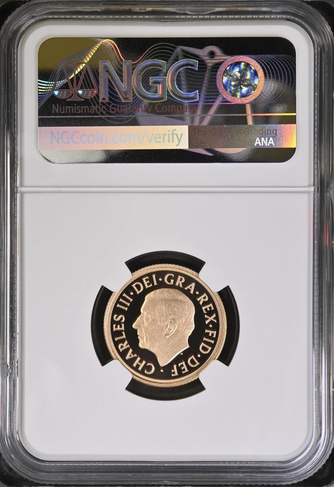 UK - GREAT BRITAIN , GOLD 1 SOVEREIGN 2022 - NGC PF 70 UC TOP POP , RARE5 - Image 2 of 2