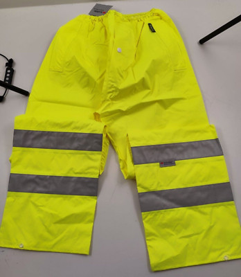 801B Wowow Regenhose 3M Scotchlite Gelb Bundhose Hose L 010207 EN471 EN343