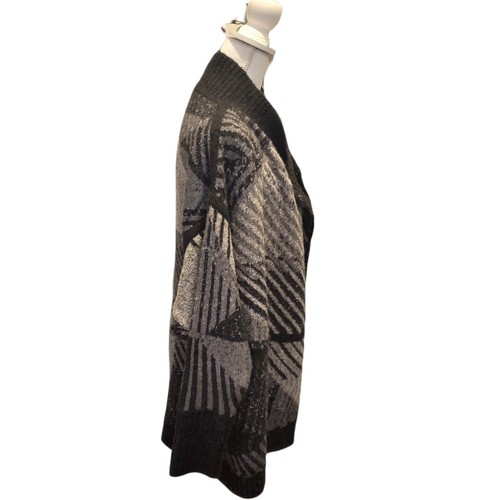 PrAna Cadeline Wrap Cardigan Sweater Gray Size Geometric XS/S Style W23190845 - Picture 6 of 11