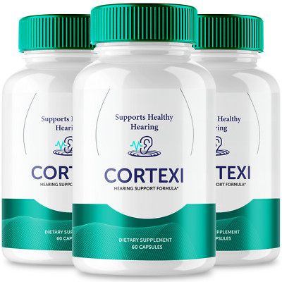 (3 Pack) Cortexi Tinnitus Capsules for Ringing Ears Supplement (180 ...