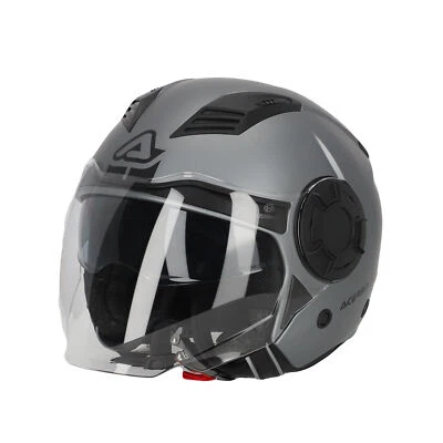 Acerbis Casque Jet Moto Scooter Vento 22-06 Gris 0025273.070 - Photo 1/4
