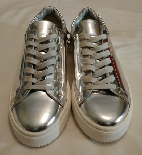 silver colour sneakers