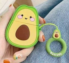 For Apple AirPods 2 3 Pro -Earphones Cover Soft Silicone Skin Case Green Avocado