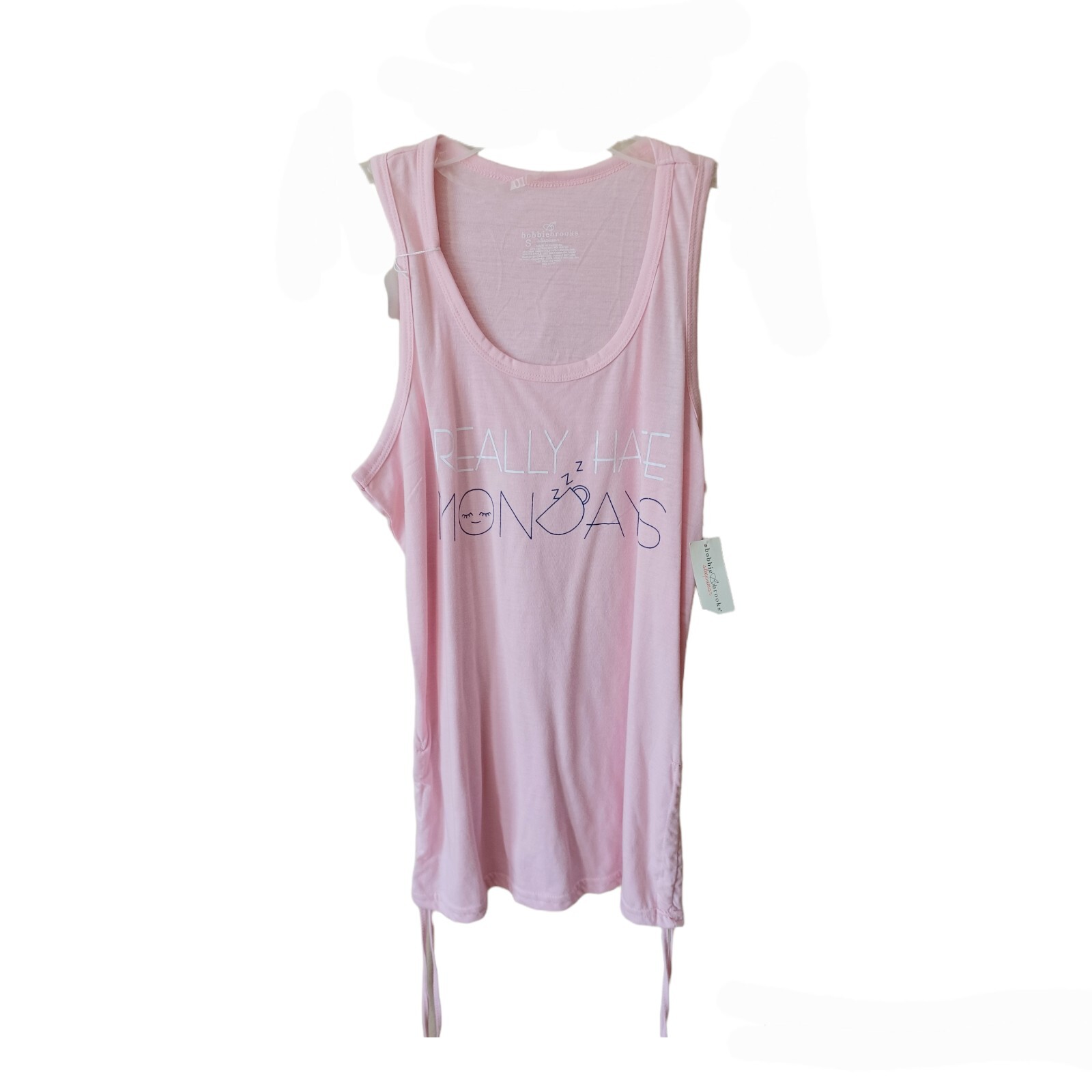 Bobbie Brooks Women's 2 Pc Shorts Pajama Set-S-"REALLY HATE MONDAYS" thumbnail 2