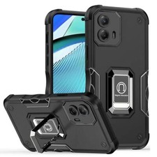 For Motorola MOTO G Power 5G 2024 Robotic Hybrid Magnetic Case Ring Stand Cover