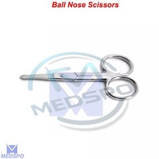 Ball Ear Hair Nose Mustache Beard Scissors Round Ended Tip Trimmer Tools
