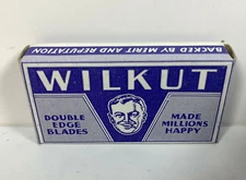WILKUT Vintage Razor Blade Box Shaving Double Edge Razors 5 Blades Sheffield USA