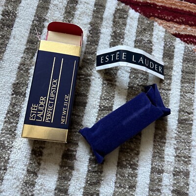 Estee Lauder Perfect Lipstick PERFECT ORANGE Gold Case New Vintage