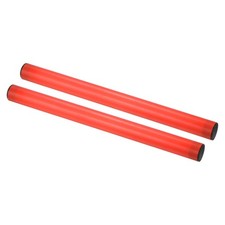 2pcs Junior Relay Track Baton Plastic Race Athletics Stick Sport Game, Orange
