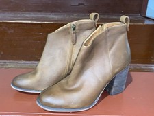 BP Lance-Lea Leather Brown Ankle Boot Western...