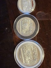 Set of 3 1993 México Nuevos Pesos $5 , $2, BU. $1 PROOF BAJORRELIEVE DE EL TAJIN