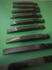 LEGO Slope 1 x 8 Curved with Plate 1 x 2 (13731 / 85970) Black 10 Pieces Used 