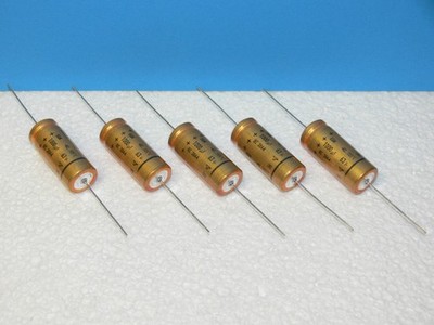 5 Stück - Roederstein ROE Elko axial liegend 1000uF 63V / 40x16mm NEU
