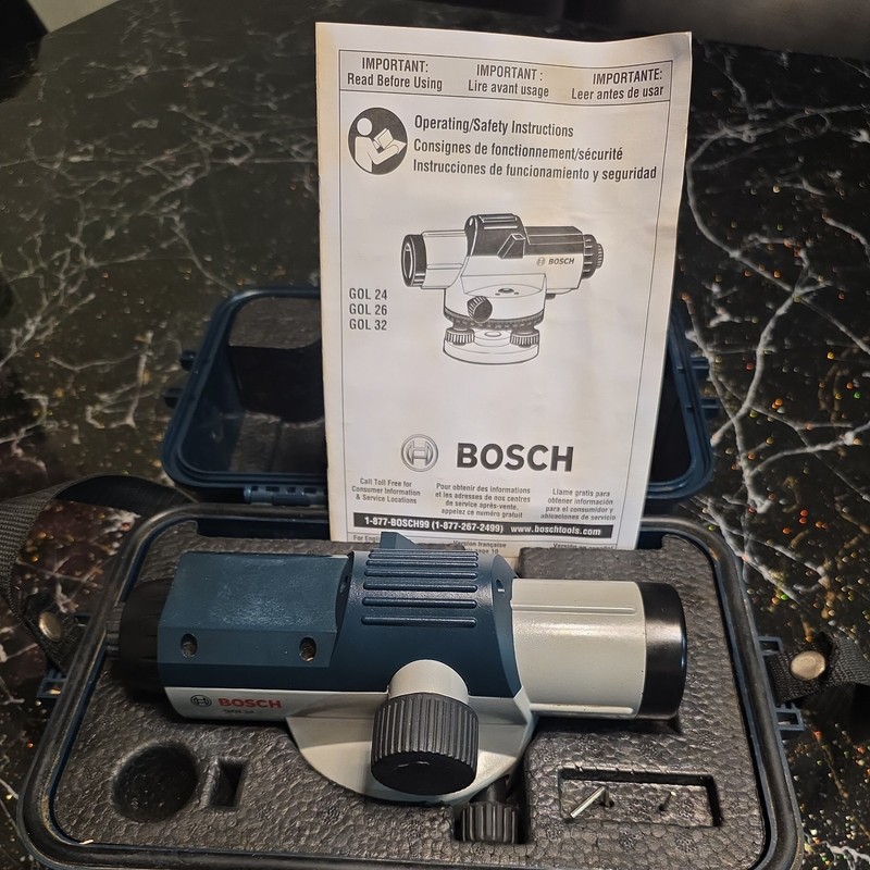 BOSCH GOL 26 Automatic Optical Level With Case Surveyor Transit