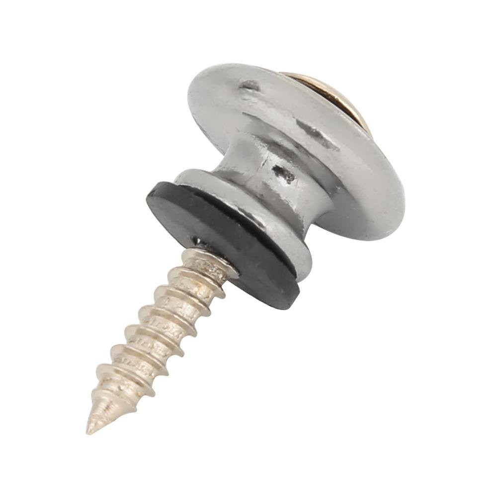 Tbest 10Pcs Mushrooms Head Guitar Strap Buttons Strap Locks Metal End Pin with