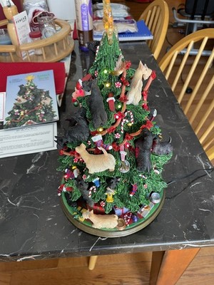 Danbury Mint   Scottish Terrier Lighted Christmas Tree Mint Condition
