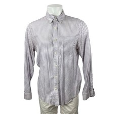 Banana Republic Men's Plaid Check Collared Long Sleeve Button Down Shirt Top L