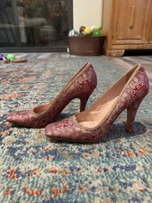 Vintage PRADA Purple Floral Brocade Bow Squar...