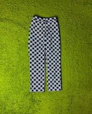 Prada checkered monogram wool blend pants size 42