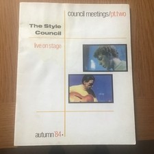 The Style Council - Council Meetings / Pt. Two  Tour Programme Paul Weller/ Jam