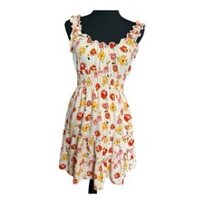 Moa Moa Women Juniors Sleeveless Floral Dress Size Small