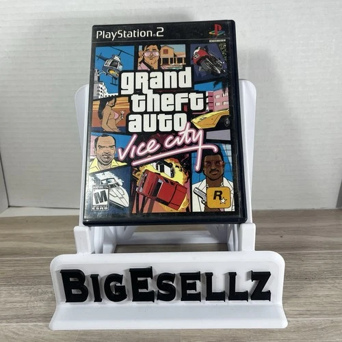 Grand Theft Auto Vice City PS2 Black Label Tested Case & Disc Only Fast Shipping