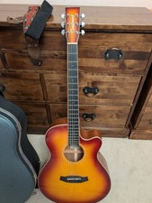 Tanglewood TW4 E FM solid top electro acoustic guitar