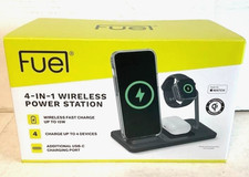 NEW FUEL 4-in-1 Wireless Charging Station 3 Pad Charger USB-C 15W Qi Cell Phone