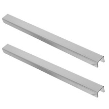 2pcs Stainless Cabinet Drawer Protector Edge Guard - 17 Inch Length Slip-On