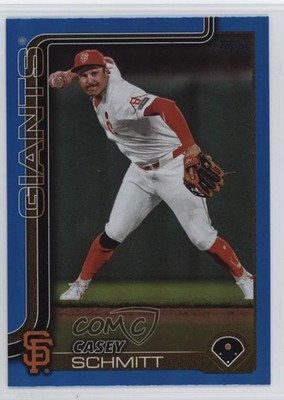 2025 Topps Series 2 Blue Rainbow Foilboard 9/150 Casey Schmitt #495 0l44