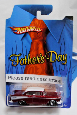 Hot Wheels Father's Day 1957 57 Chevy Bel Air Red LIMITED EDITION