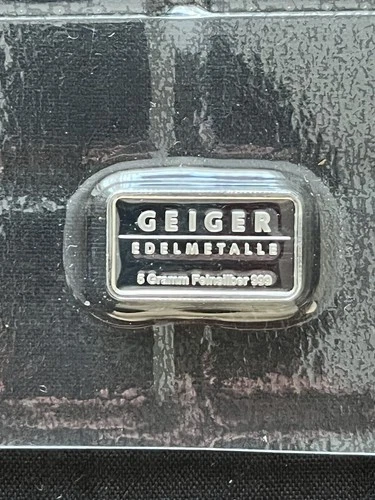 Geiger Edelmetalle 1st Generation - 5 Gram .999 Fine Silver Fractional Bar Ingot