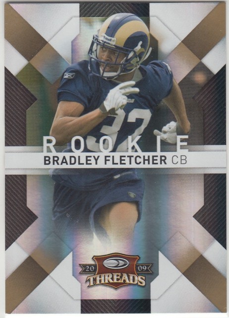 2009 Threads Gold Parallel /50 BRADLEY FLETCHER RC #111 Iowa/Rams