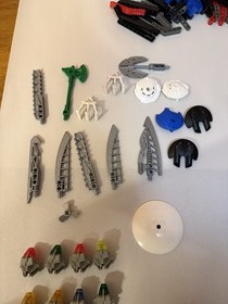 LEGO Bionicle Vintage Lot Of Sets, Massive Lot, Nuhvok, Weapons, Shields, Masks