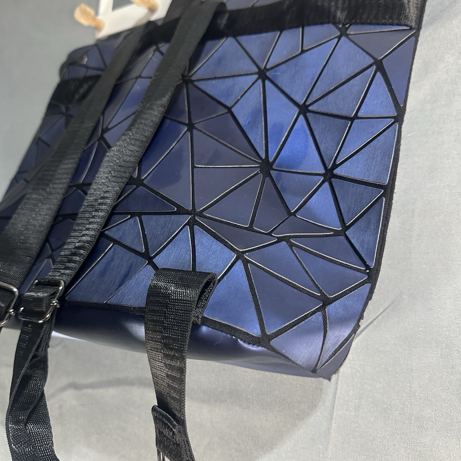 Geometric Prism Backpack Blue Foldable Origami St… - image 7