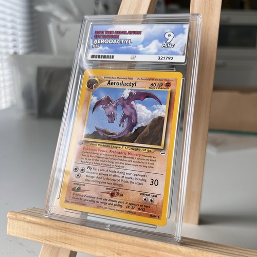 Aerodactyl (1st Edition) graded ACE 9 for sale on eBay