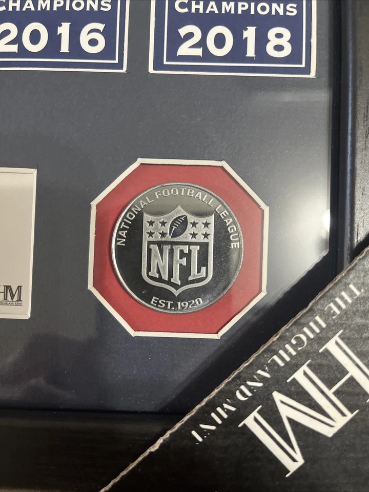 Highland Mint NFL New England Patriots 6 veces Super Bowl Championship Banner Foto 2 de 4